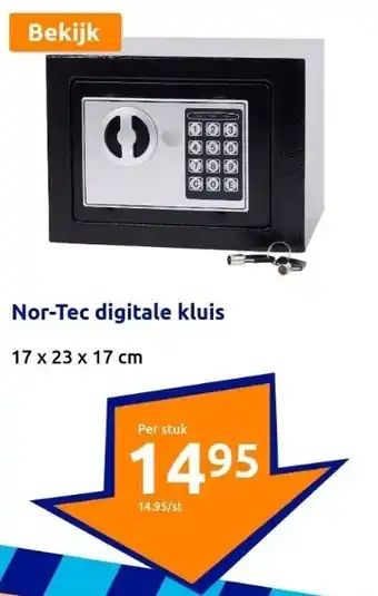 Action Nor-Tec digitale kluis aanbieding