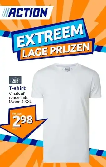 Action T-shirt aanbieding
