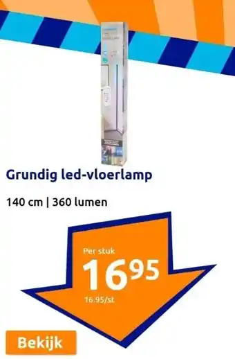Action Grundig led-vloerlamp aanbieding
