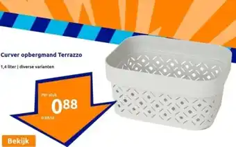 Action Curver opbergmand Terrazzo aanbieding