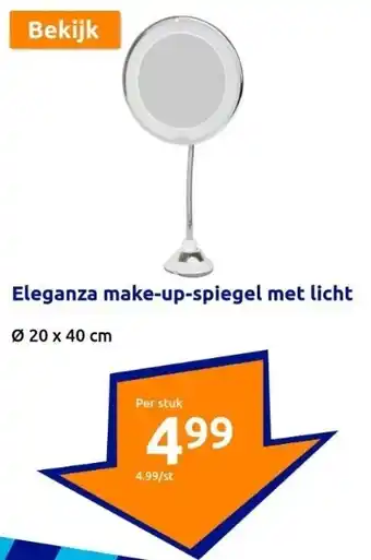 Action Eleganza make-up-spiegel met licht aanbieding