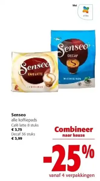 Colruyt Senseo alle koffiepads Café latte 8 stuks aanbieding