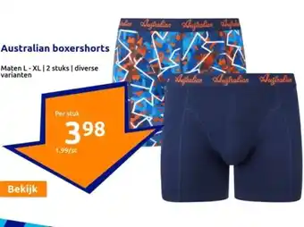 Action Australian boxershorts aanbieding