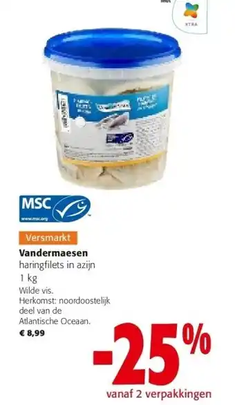 Colruyt Vandermaesen haringfilets in azijn 1 kg aanbieding