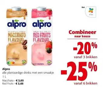 Colruyt Alpro alle plantaardige drinks met een smaakje 1 L aanbieding