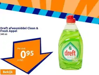 Action Dreft afwasmiddel Clean & Fresh Appel aanbieding