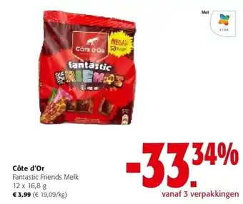 Colruyt Côte d'Or Fantastic Friends Melk 12 x 16,8 g aanbieding