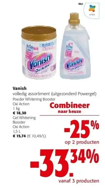 Colruyt Vanish volledig assortiment aanbieding