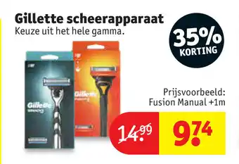 Kruidvat Gillette Scheerapparaat aanbieding