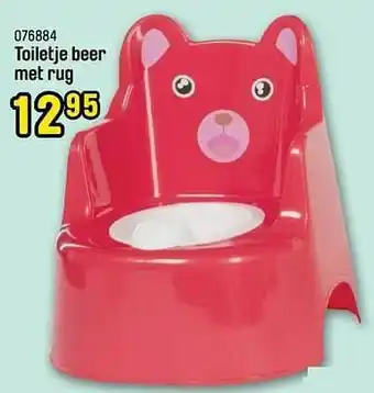 Happyland Toiletje beer met rug aanbieding