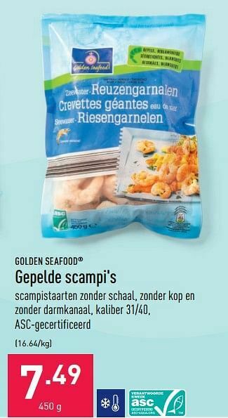 Gepelde scampi`s