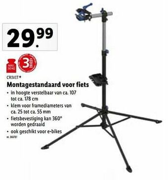Lidl Montagestandaard voor fiets aanbieding