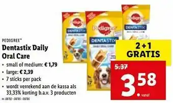 Lidl Dentastix daily oral care aanbieding