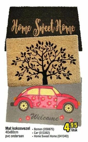 Happyland Mat kokosvezel aanbieding