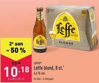 ALDI Leffe blond aanbieding