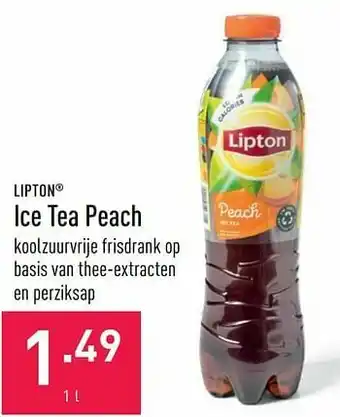 ALDI Ice tea peach aanbieding