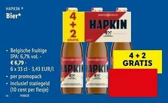Lidl Bier belgische fruitige ipa aanbieding