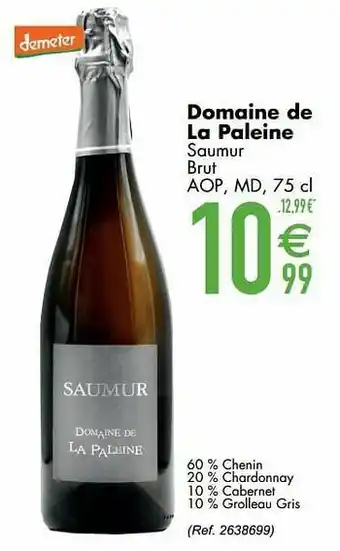 Cora Domaine de la paleine saumur brut aop aanbieding