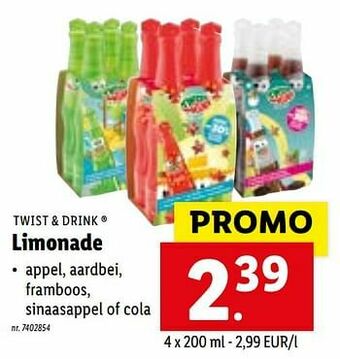 Lidl Limonade aanbieding