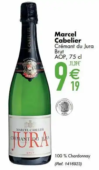 Marcel cabelier crémant du jura brut aop