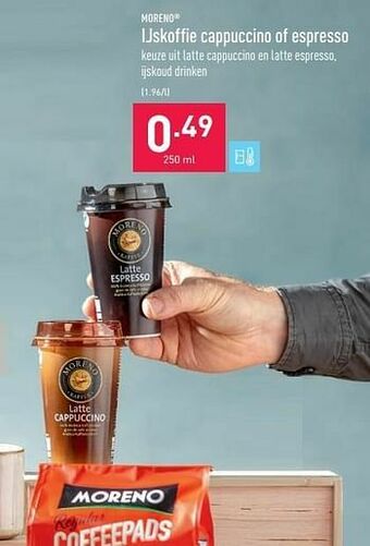 ALDI Ijskoffie cappuccino of espresso aanbieding