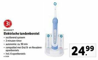 Lidl Nevadent elektrische tandenborstel aanbieding
