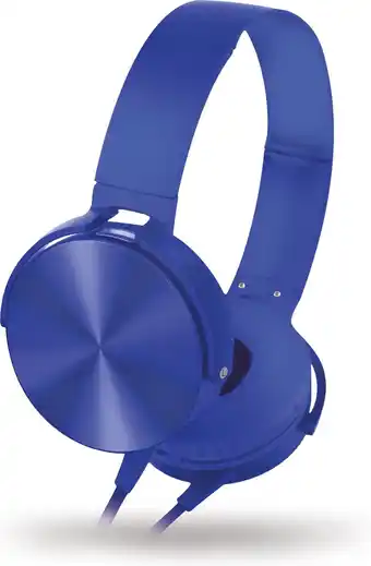 Bol.com Omega Freestyle FH07BL On-ear Koptelefoon met microfoon - Blauw aanbieding
