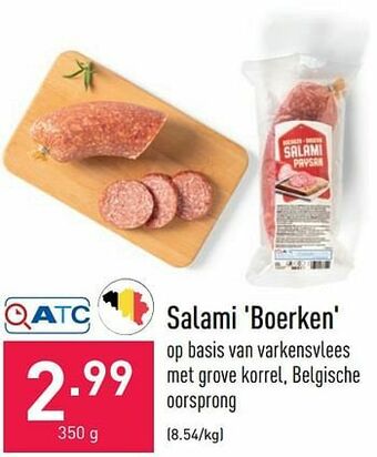 ALDI Salami boerken aanbieding