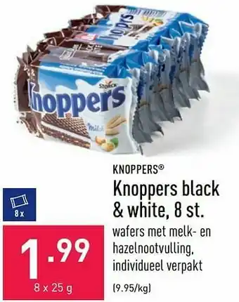 Knoppers black + white