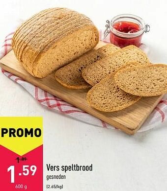 ALDI Vers speltbrood aanbieding