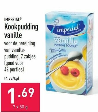 ALDI Kookpudding vanille aanbieding