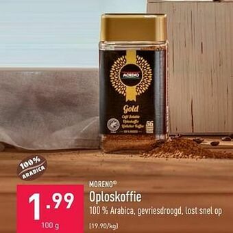 ALDI Oploskoffie aanbieding