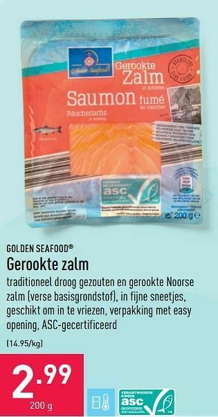 ALDI Gerookte zalm aanbieding