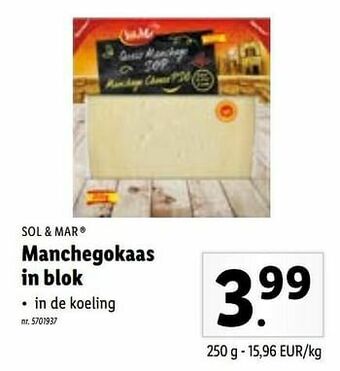 Manchegokaas in blok