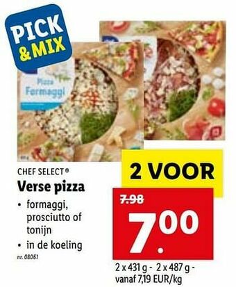 Lidl Verse pizza aanbieding