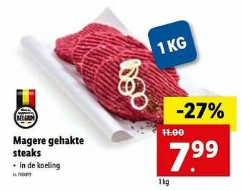 Lidl Magere gehakte steaks aanbieding