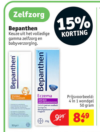 Kruidvat Bepanthen 50 gram aanbieding