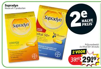 Kruidvat Supradyn 50 + 30 stuks 2 voor aanbieding