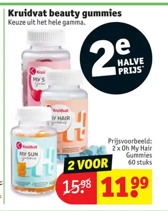 Kruidvat Beauty Gummies 60 stuks 2 voor aanbieding