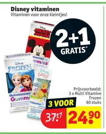Kruidvat Disney Vitaminen 60 stuks 2 voor aanbieding