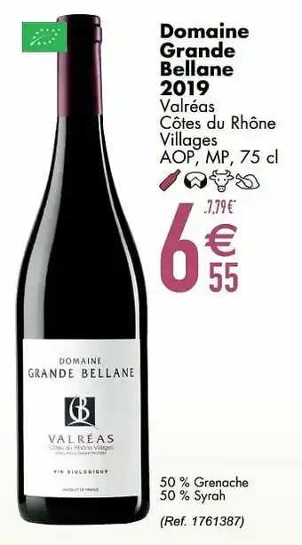 Cora Domaine grande bellane 2019 valréas côtes du rhône villages aop mp aanbieding