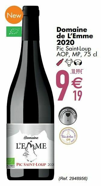 Cora Domaine de l’emme 2020 pic saint-loup aop mp aanbieding