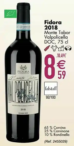 Cora Fidora 2018 monte tabor valpolicella doc aanbieding