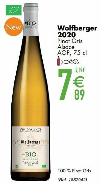 Cora Wolfberger 2020 pinot gris alsace aop aanbieding