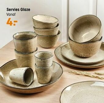 Kwantum Servies glaze aanbieding