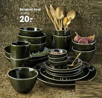 Kwantum Bestekset goud aanbieding