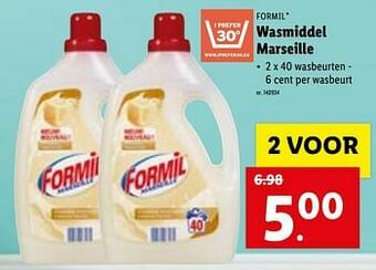 Lidl Wasmiddel marseille aanbieding