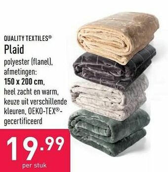 ALDI Plaid aanbieding