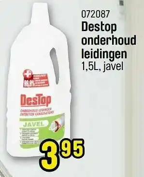Happyland Destop onderhoud leidingen aanbieding