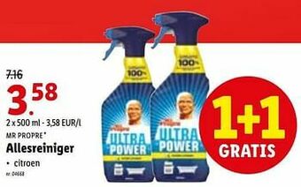 Lidl Allesreiniger aanbieding